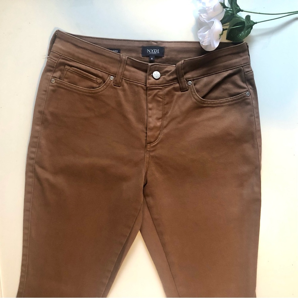 LAST CHANCE! Brown NYDJ Straight Leg Jeans - Quite Worn - FINAL DEDUCTION